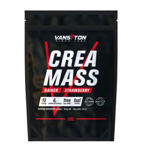 Гейнер Vansiton Creamass, клубника, 900 г